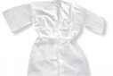 Jednorázové kimono z netkané textilie, bílý, 1ks